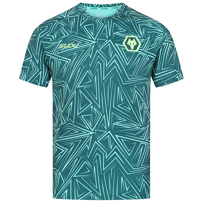 Wolverhampton Wanderers Shirt Store | 2025-26 Away Pre Match T-Shirt – Dark Green Collection Wolverhampton Wanderers Official Gear